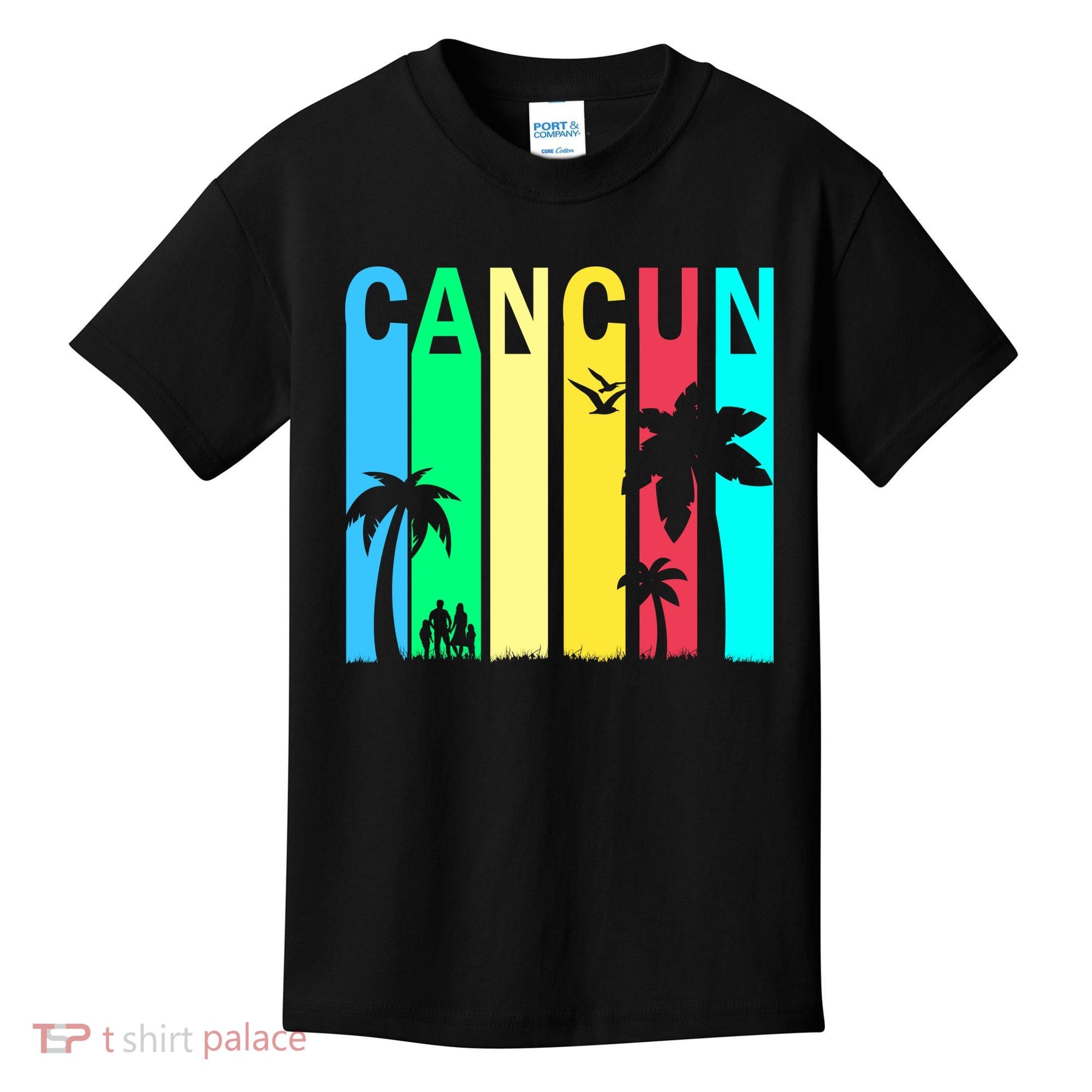 Cancun Retro Logo Kids T-Shirt