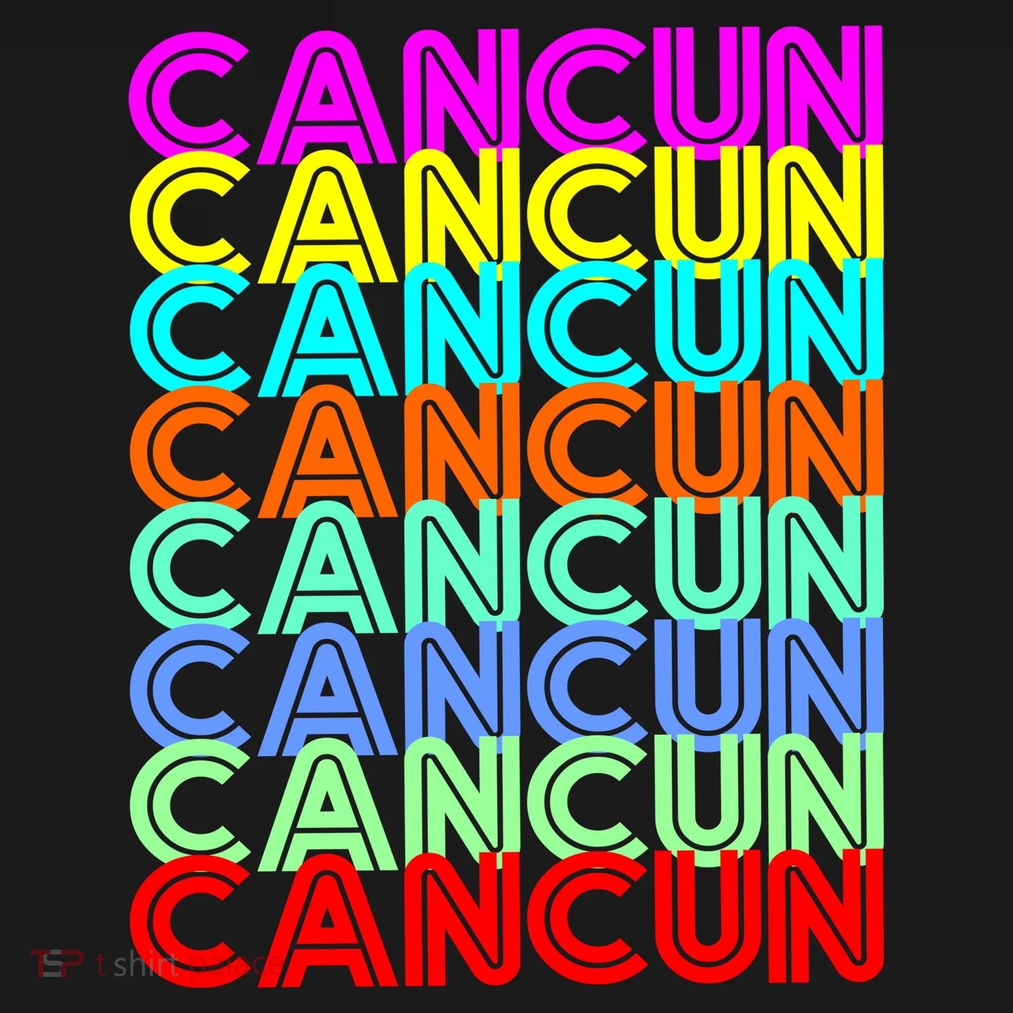 Cancun Retro Techno Doggie Tank
