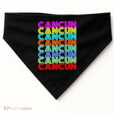 Cancun Retro Techno USA-Made Doggie Bandana