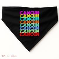 Cancun Retro Techno USA-Made Doggie Bandana thumb 0