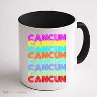 Cancun Retro Techno Coffee Mug thumb 1
