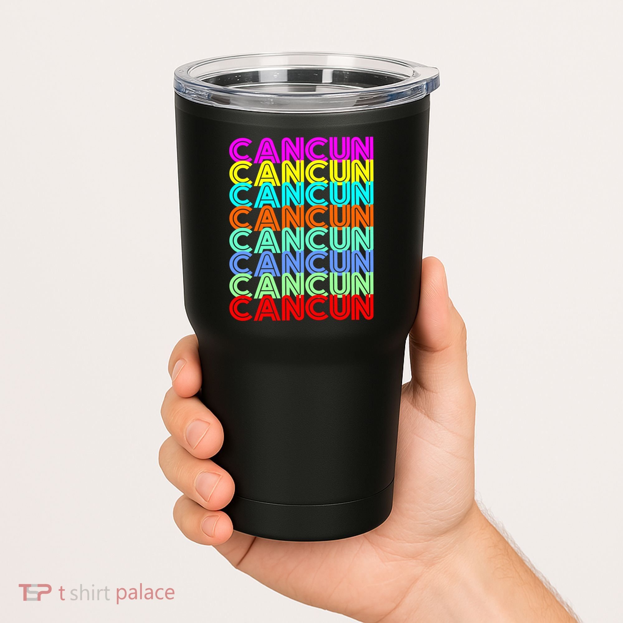 Cancun Retro Techno Tumbler