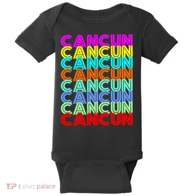 Cancun Retro Techno Baby Bodysuit