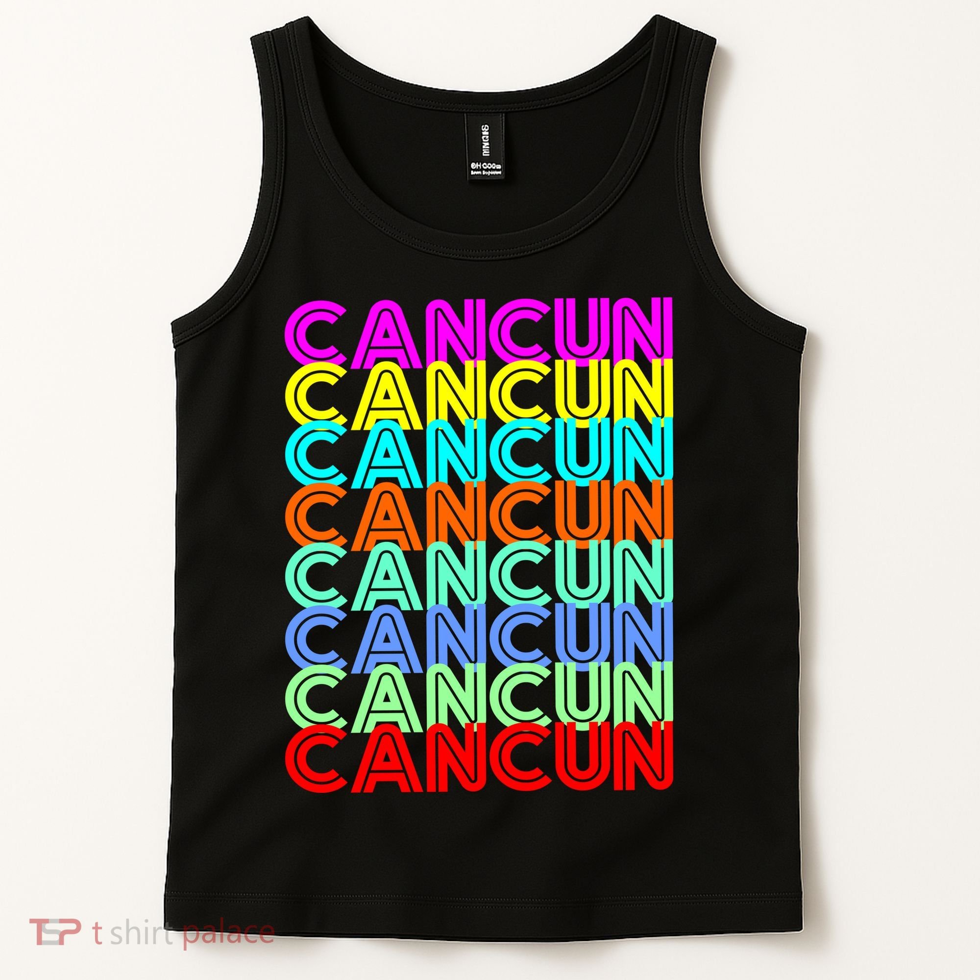 Cancun Retro Techno Tank Top