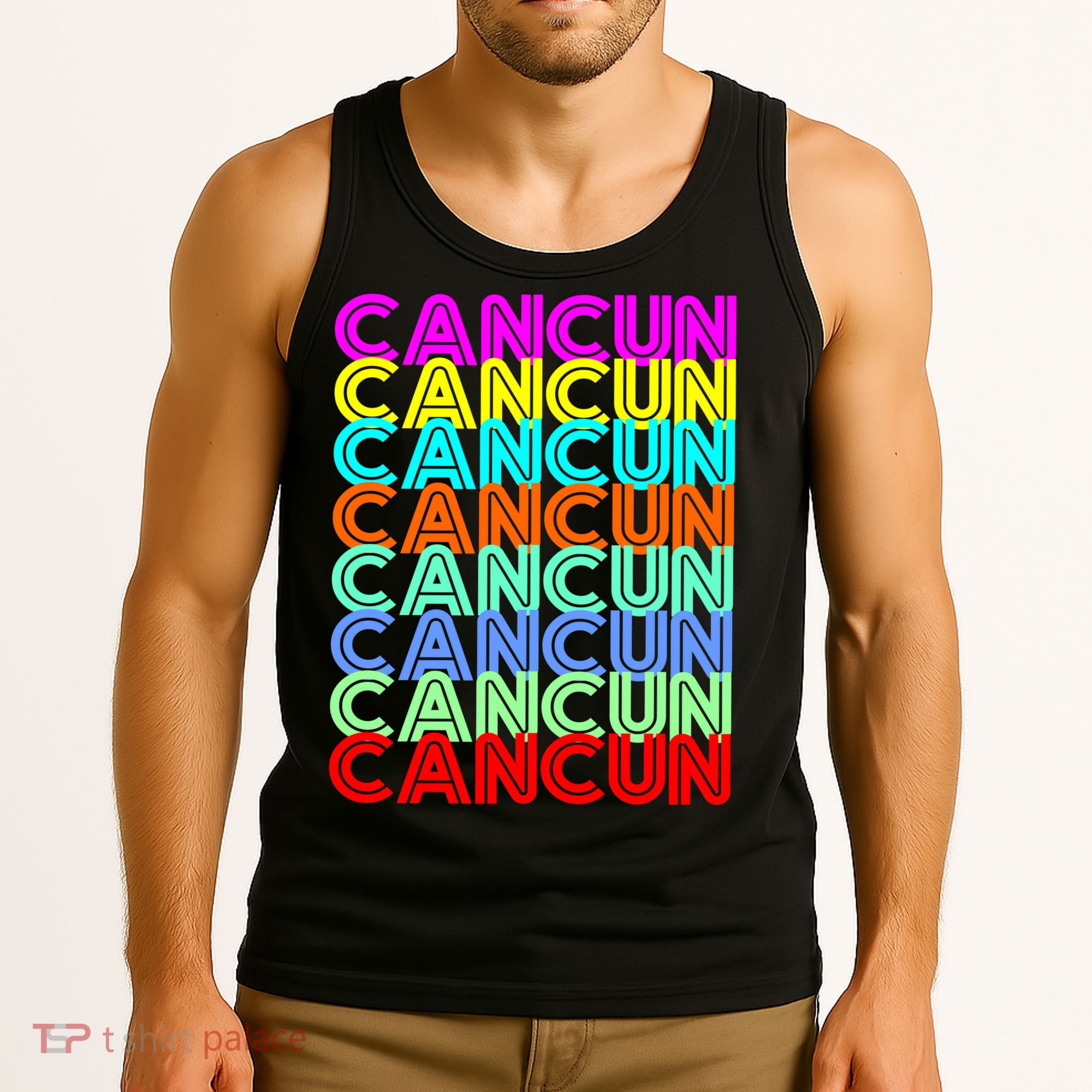 Cancun Retro Techno Tank Top