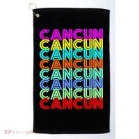 Cancun Retro Techno Golf Towel thumb 0