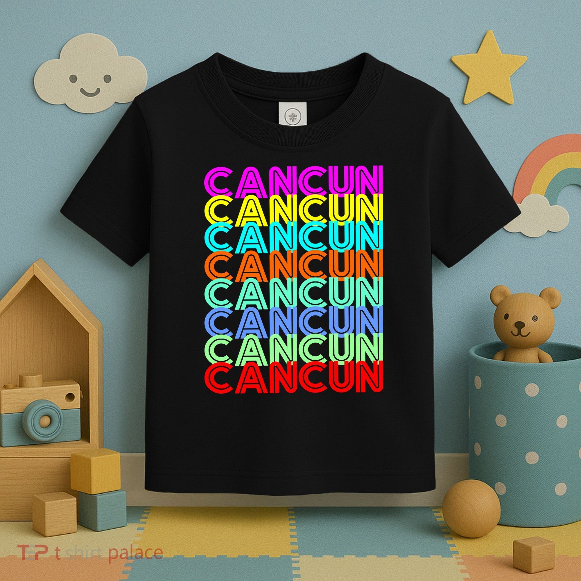 Cancun Retro Techno Toddler T-Shirt