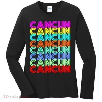 Cancun Retro Techno Women's Long Sleeve Shirt