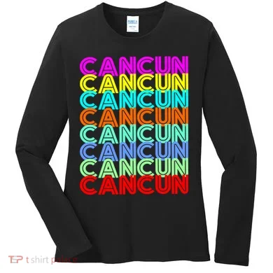 Cancun Retro Techno Women's Long Sleeve Shirt