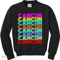 Cancun Retro Techno Kids Sweatshirt thumb 0
