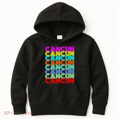 Cancun Retro Techno Kids Hoodie