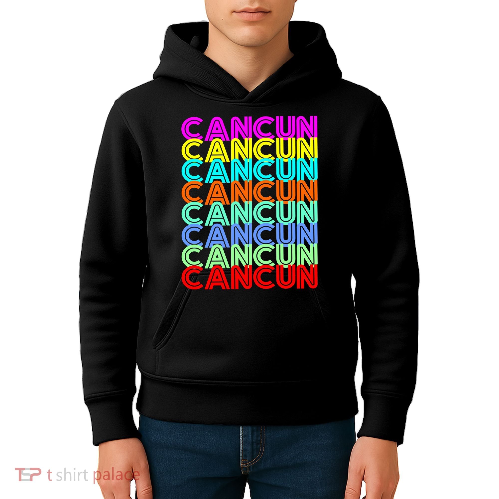 Cancun Retro Techno Kids Hoodie