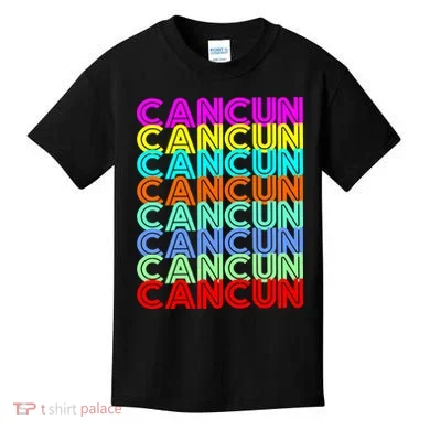 Cancun Retro Techno Kids T-Shirt