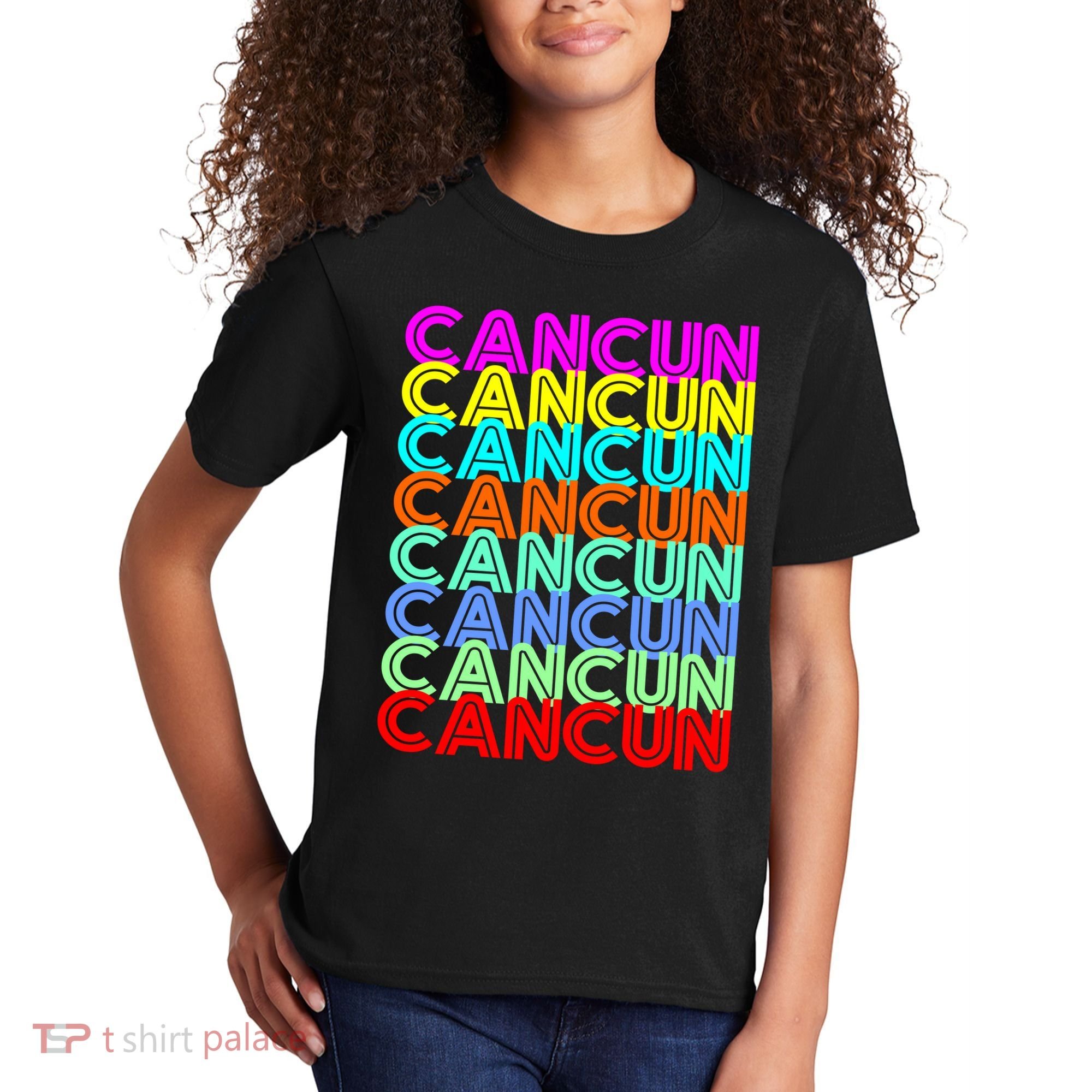 Cancun Retro Techno Kids T-Shirt