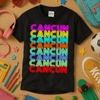 Cancun Retro Techno Kids T-Shirt thumb 3