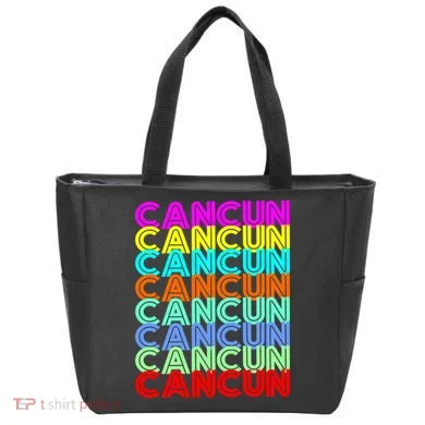 Cancun Retro Techno Tote Bag