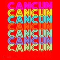 Cancun Retro Techno Santa Hat thumb 1