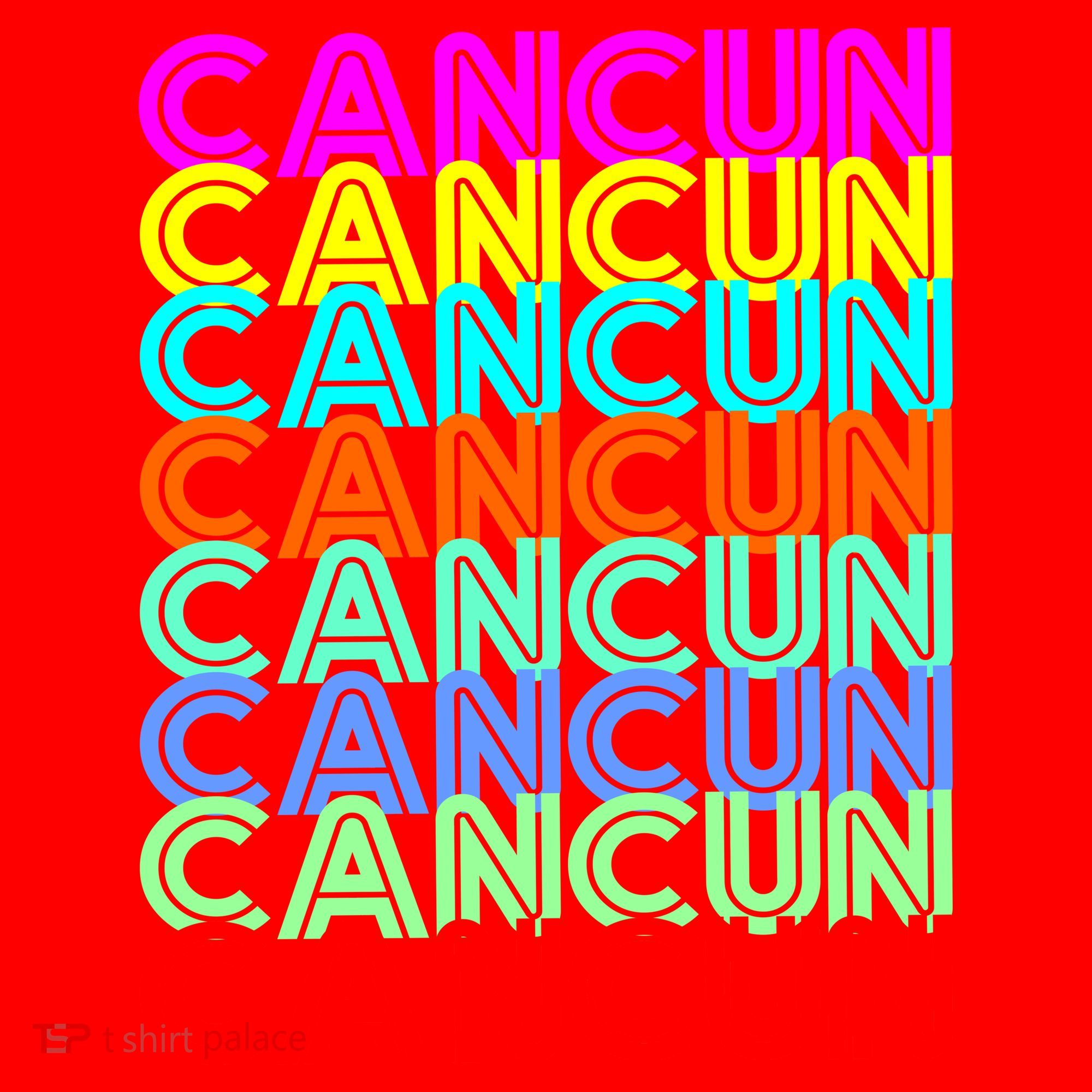 Cancun Retro Techno Santa Hat