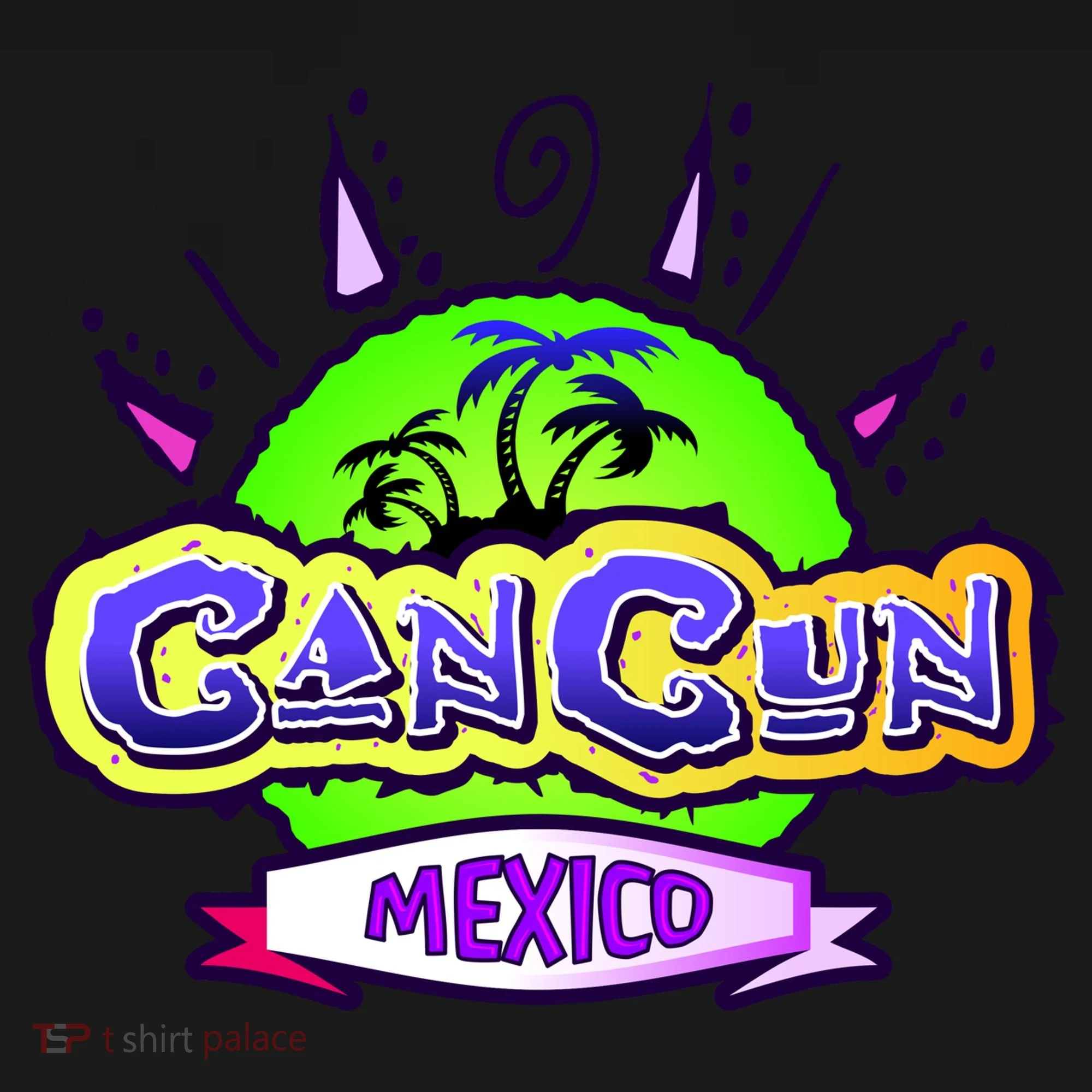 Cancun Tropical Logo Doggie Tank