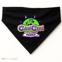Cancun Tropical Logo USA-Made Doggie Bandana thumb 0