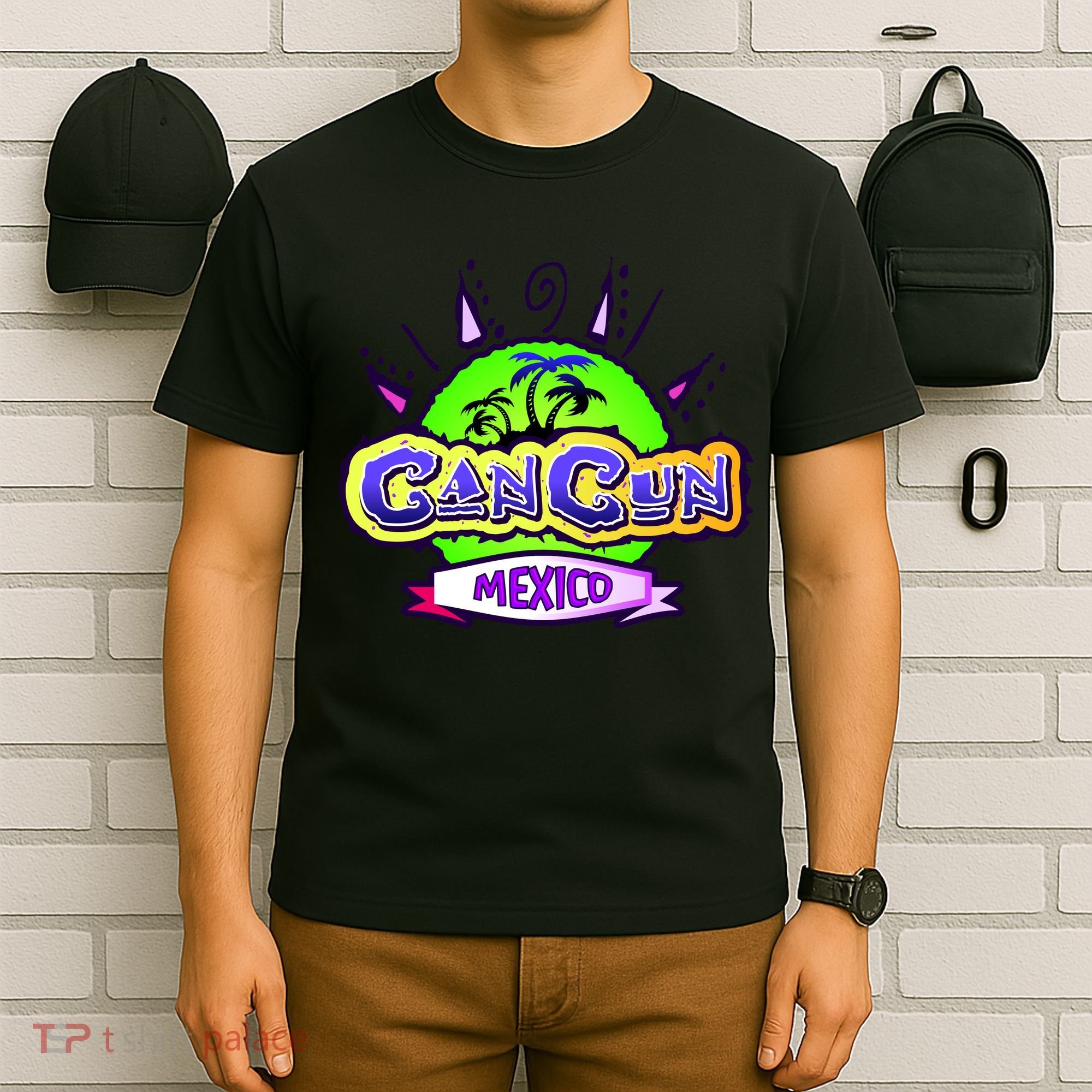 Cancun Tropical Logo T-Shirt