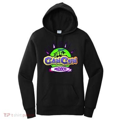 Cancun Tropical Logo Women's Hoodie
