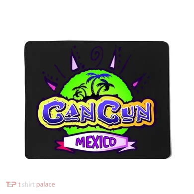 Cancun Tropical Logo Mousepad
