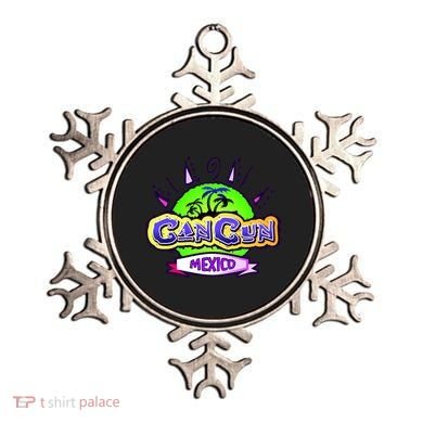 Cancun Tropical Logo Ornament