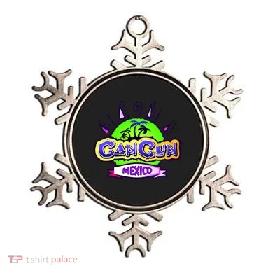 Cancun Tropical Logo Ornament