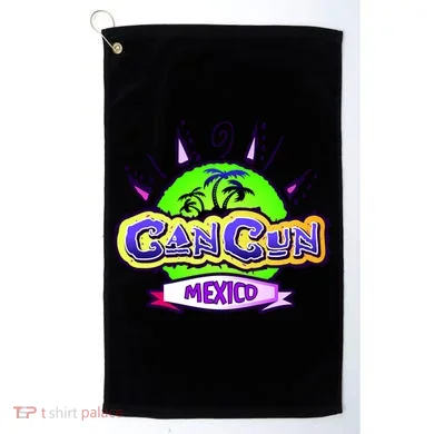 Cancun Tropical Logo Golf Towel
