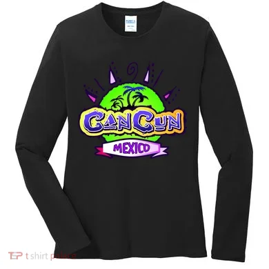 Cancun Tropical Logo Women's Long Sleeve Shirt