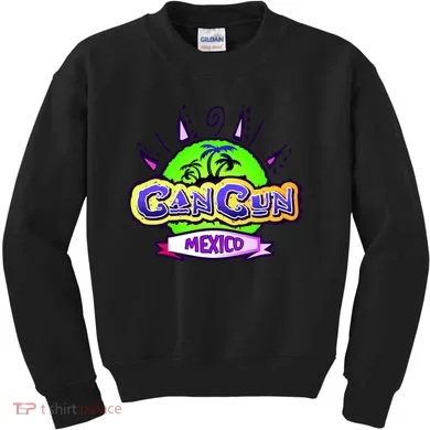 Cancun Tropical Logo Kids Sweatshirt
