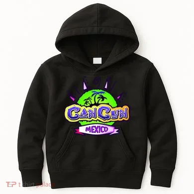 Cancun Tropical Logo Kids Hoodie