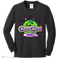 Cancun Tropical Logo Kids Long Sleeve Shirt thumb 0