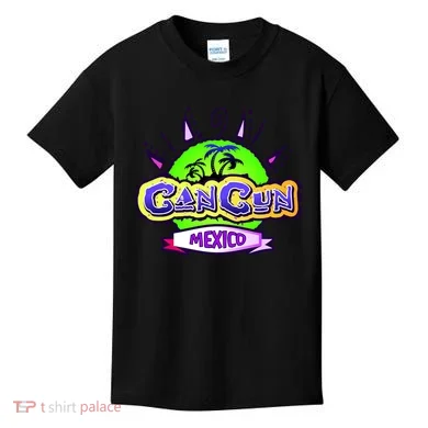 Cancun Tropical Logo Kids T-Shirt