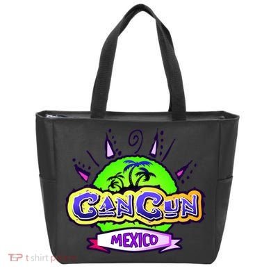 Cancun Tropical Logo Tote Bag