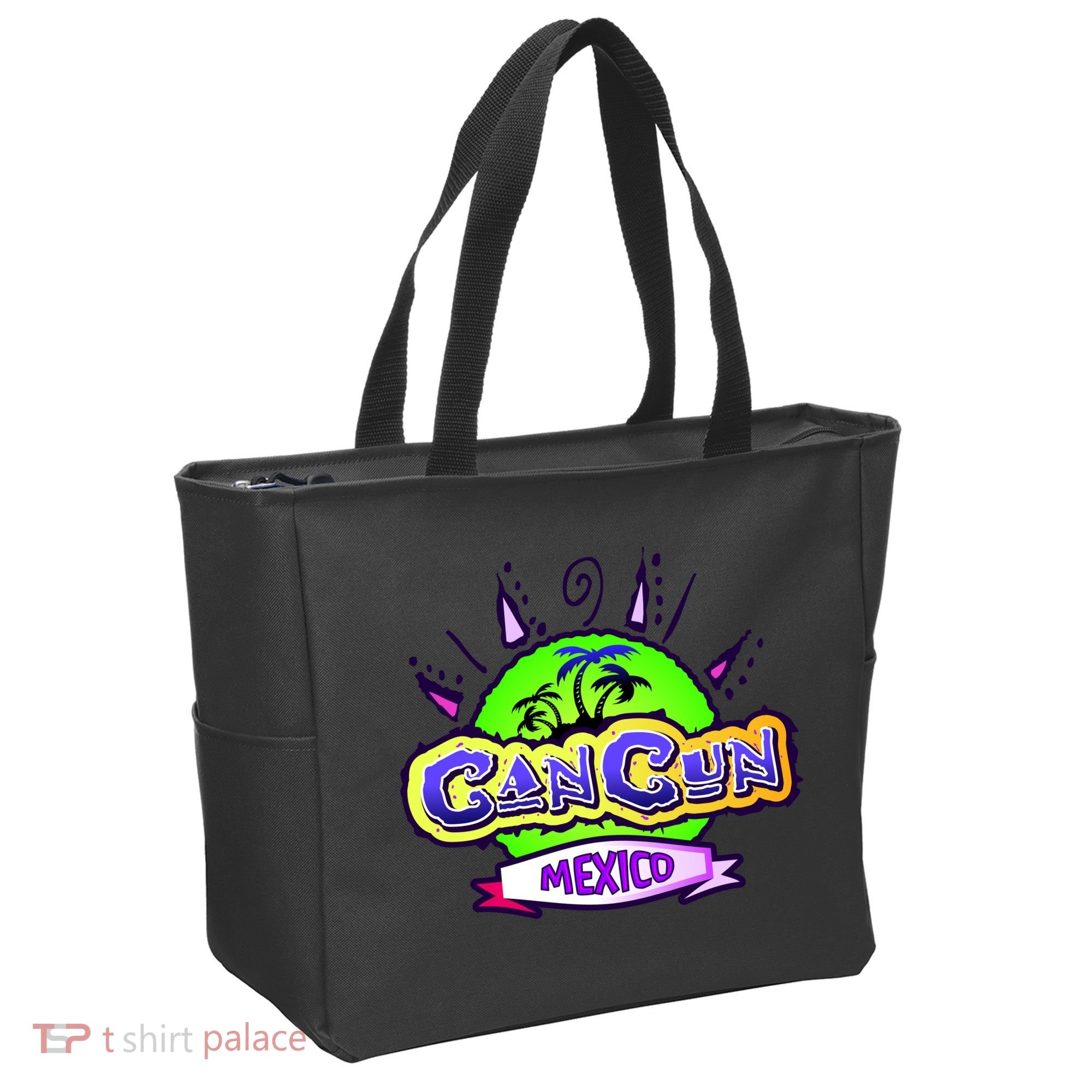 Cancun Tropical Logo Tote Bag