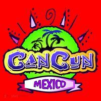Cancun Tropical Logo Santa Hat thumb 1