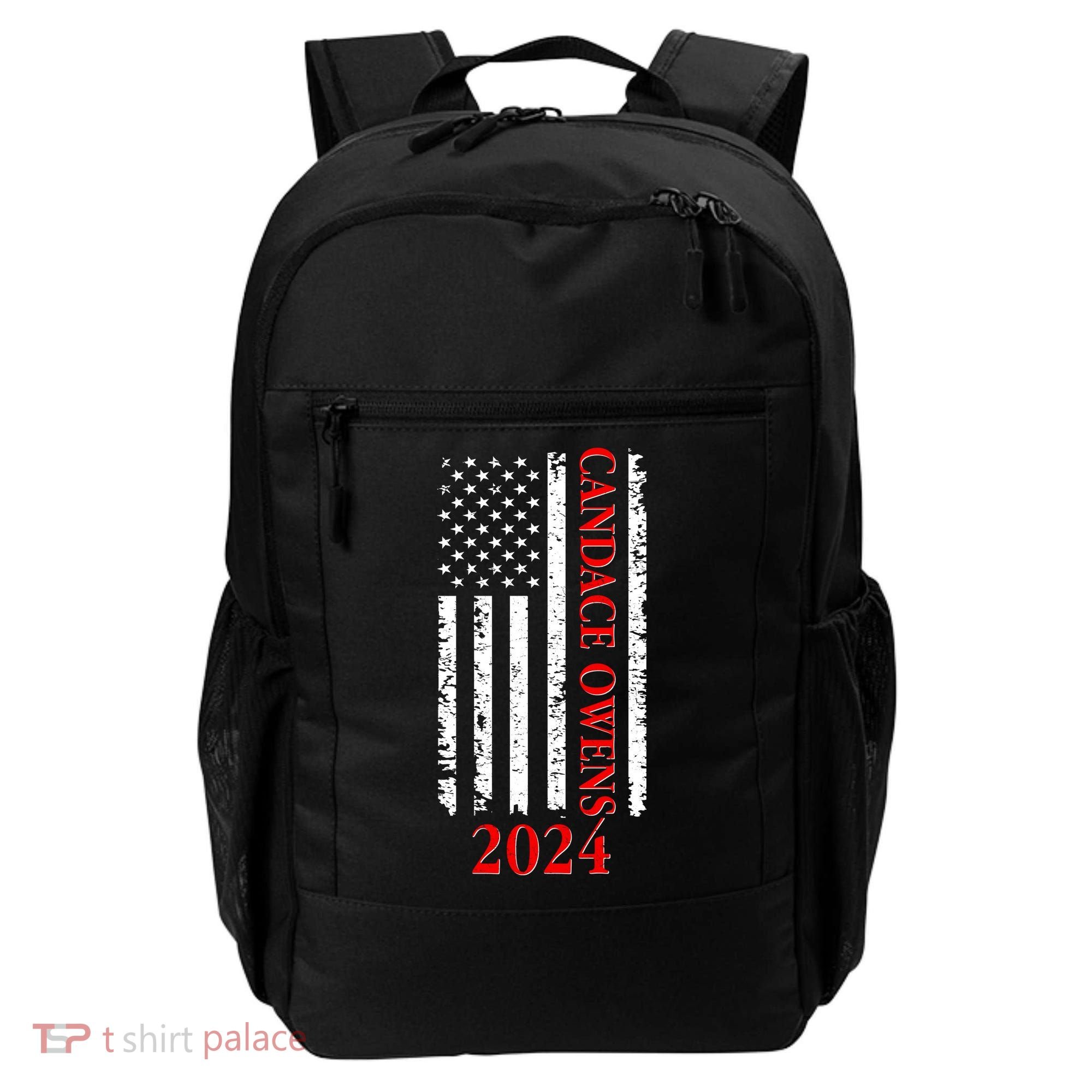 Candace Owens 2024 Distressed US Flag Backpack