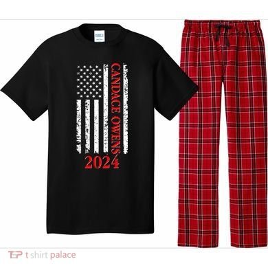 Candace Owens 2024 Distressed US Flag Pajama Set
