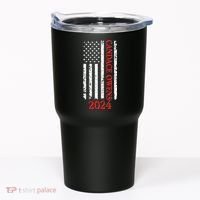 Candace Owens 2024 Distressed US Flag Tumbler thumb 0