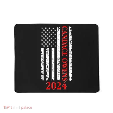 Candace Owens 2024 Distressed US Flag Mousepad