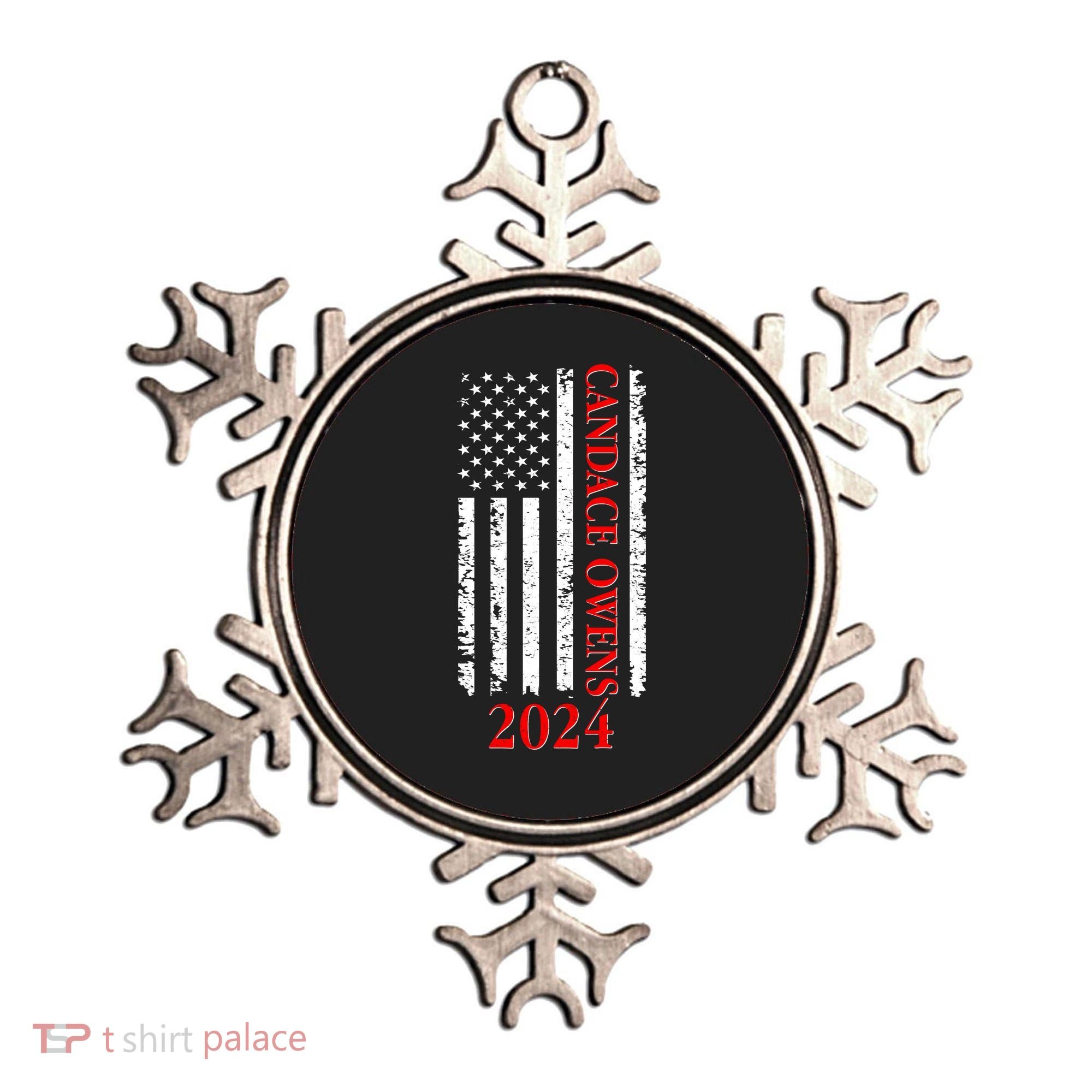 Candace Owens 2024 Distressed US Flag Ornament