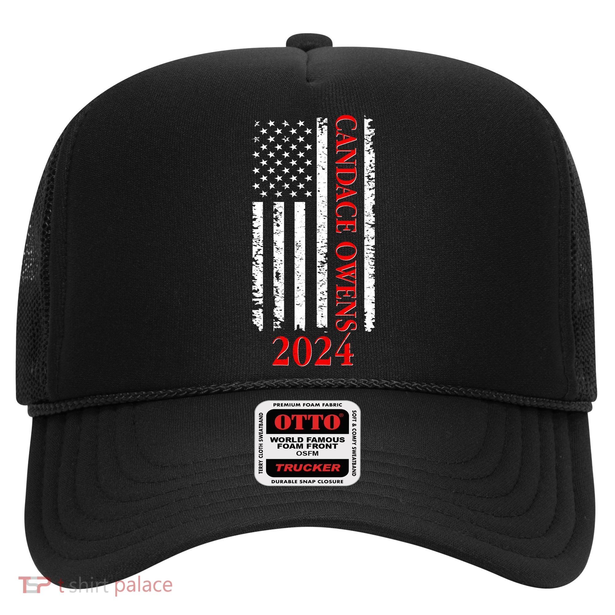 Candace Owens 2024 Distressed US Flag Hat
