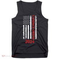 Candace Owens 2024 Distressed US Flag Tank Top thumb 0
