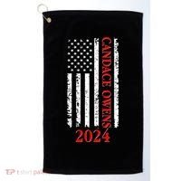 Candace Owens 2024 Distressed US Flag Golf Towel thumb 0