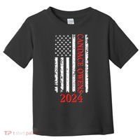 Candace Owens 2024 Distressed US Flag Toddler T-Shirt thumb 0