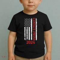 Candace Owens 2024 Distressed US Flag Toddler T-Shirt thumb 2