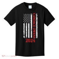 Candace Owens 2024 Distressed US Flag Kids T-Shirt thumb 0