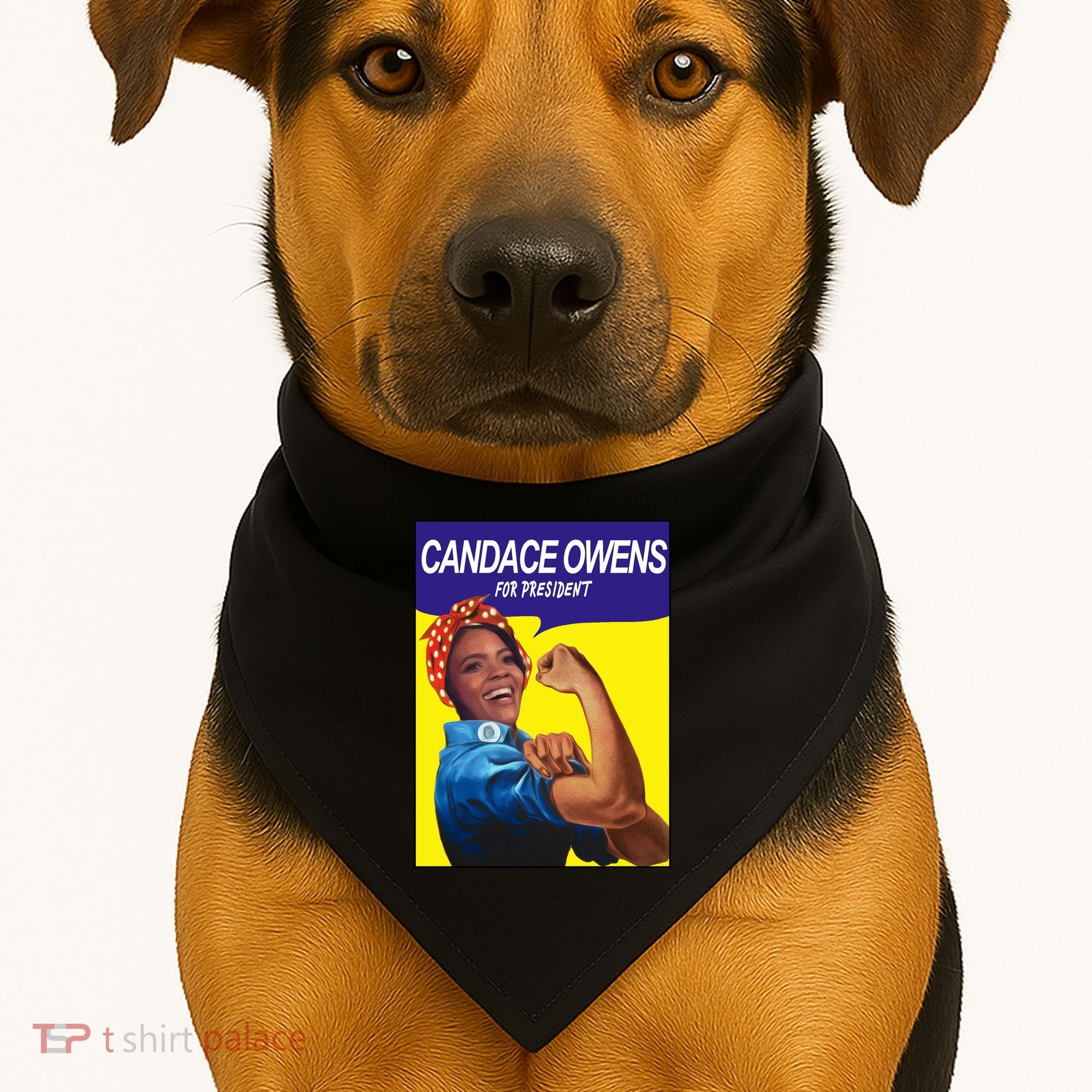 Candace Owens For President USA-Made Doggie Bandana